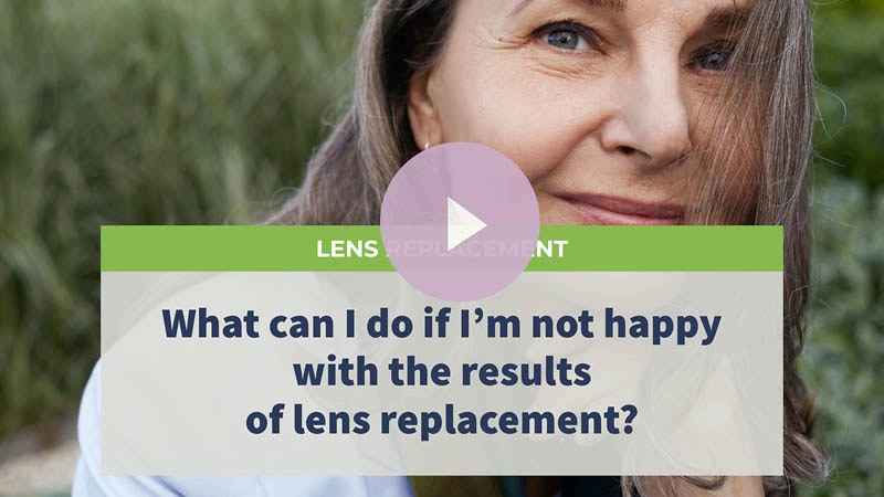 A senior woman looking relieved.