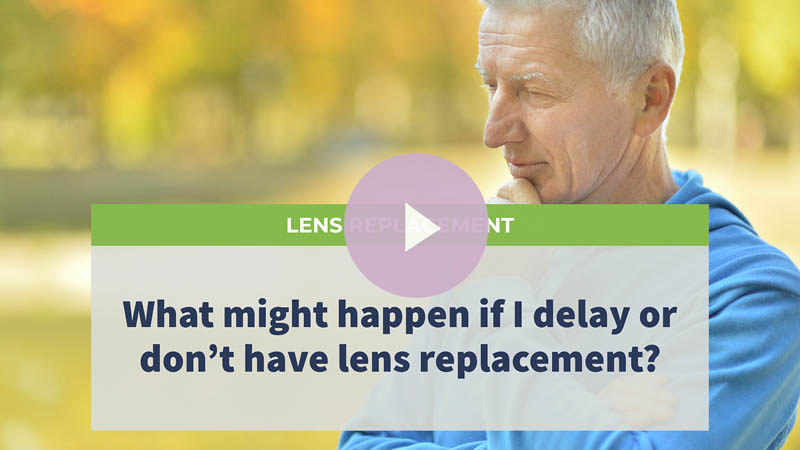 A senior man with poor eyesight standing and thinking in the garden.