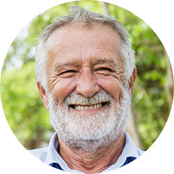 A portrait representing Mr. D.T., a patient of Dan Nguyen Ophthalmologist, who underwent cataract eye surgery