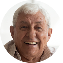 A portrait representing Mr. D.V., a patient of Dan Nguyen Ophthalmologist, who underwent lens replacement