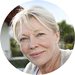 A portrait representing Mrs. C.J., a patient of Dan Nguyen Ophthalmologist, who underwent glaucoma treatment