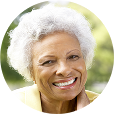 A portrait representing Mrs. M.W., a patient of Dan Nguyen Ophthalmologist, who underwent glaucoma treatment